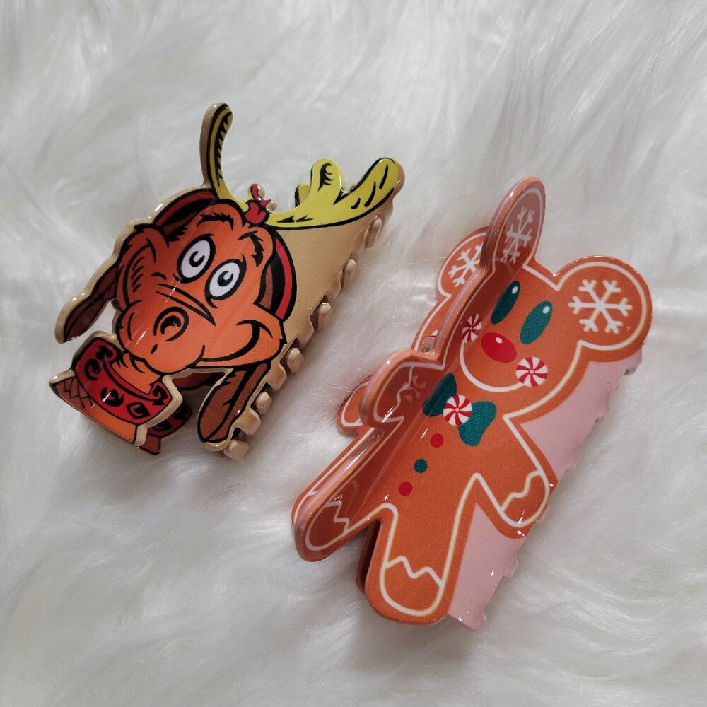 Disney Holiday Claw Hair Clip Set